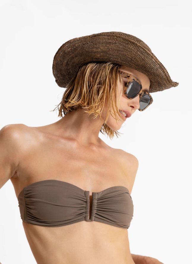 Haut de Maillot Brooke | Marron glacé