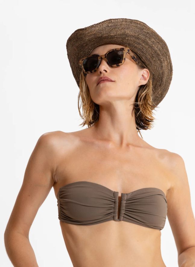 Haut de Maillot Brooke | Marron glacé