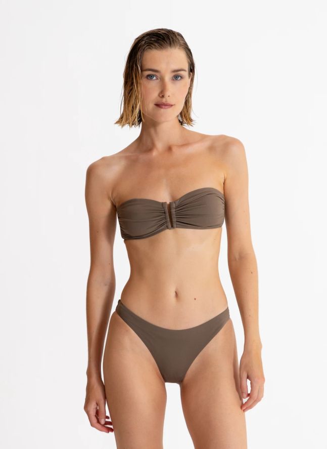 Haut de Maillot Brooke | Marron glacé