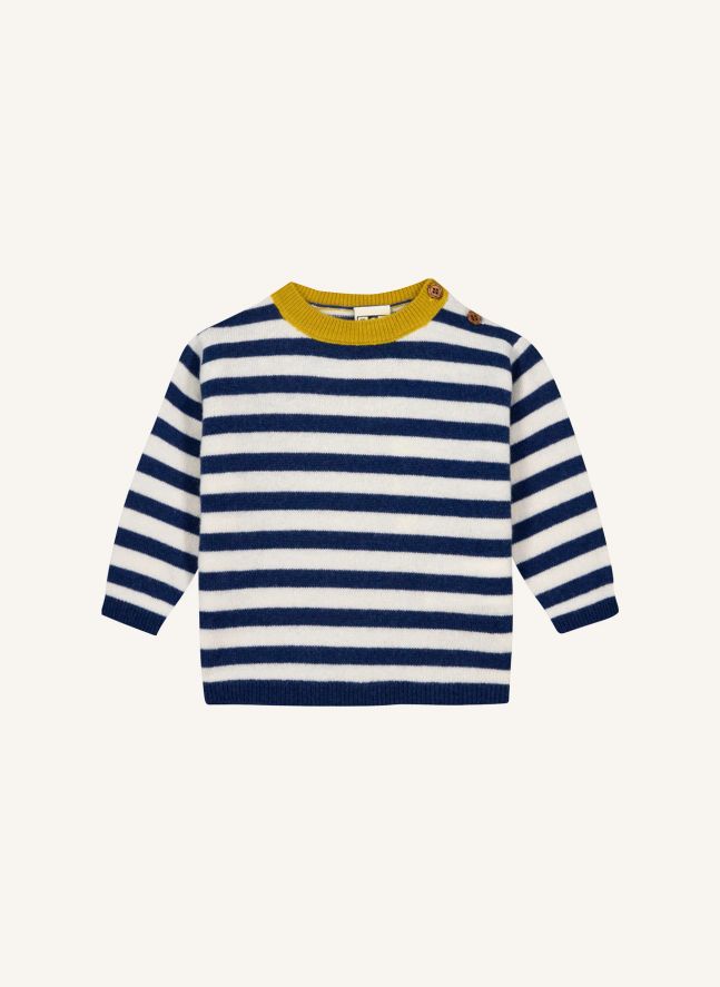 Pepito Baby Striped Sweater | Navy blue