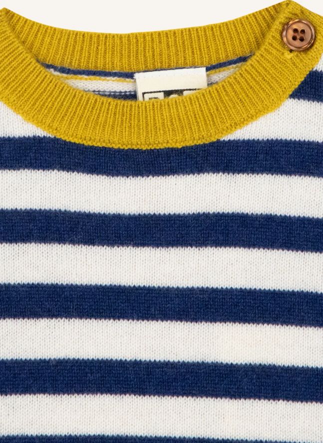 Pepito Baby Striped Sweater | Navy blue