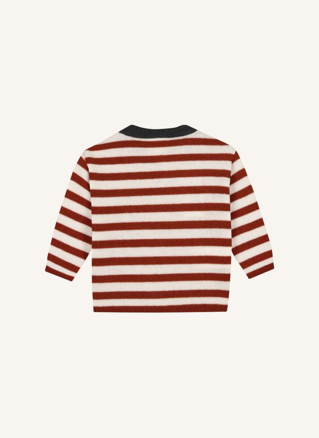 Pepito Baby Striped Sweater | Caramel