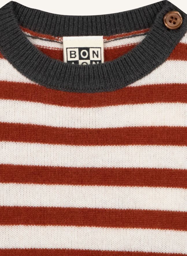 Pepito Baby Striped Sweater | Caramel