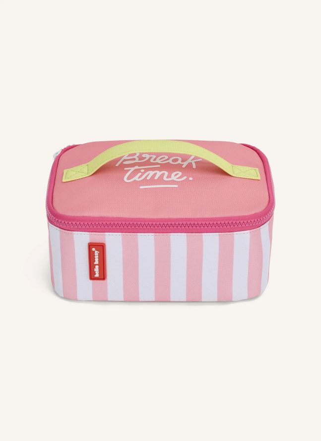 Lunch-Box Isotherme Rayée  | Rose