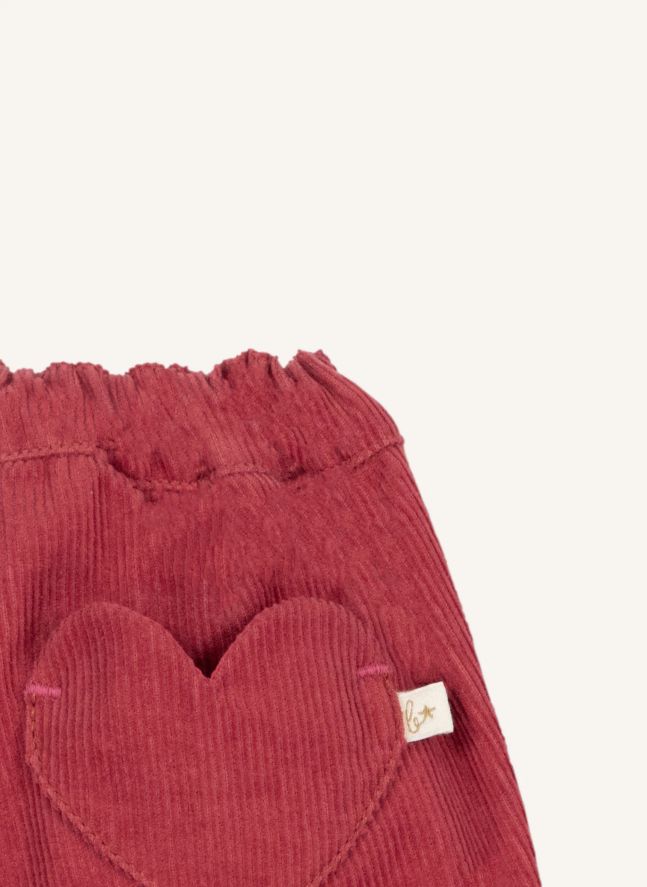 Pantalon Pampa Velours Côtelé | Framboise