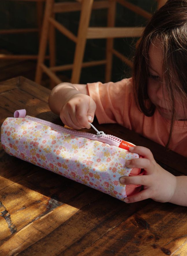 Trousse Retro Flowers  | Rose