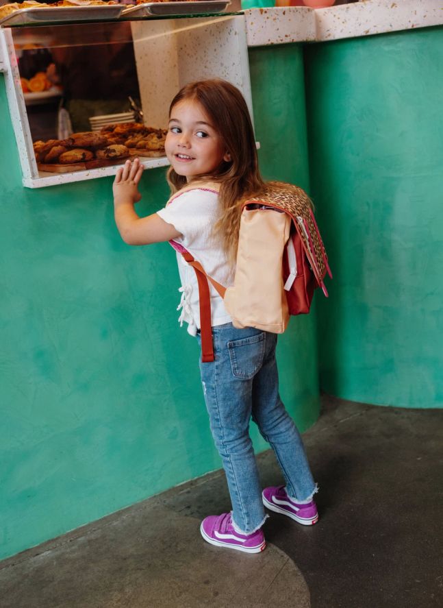 Cartable Leopard | Marron