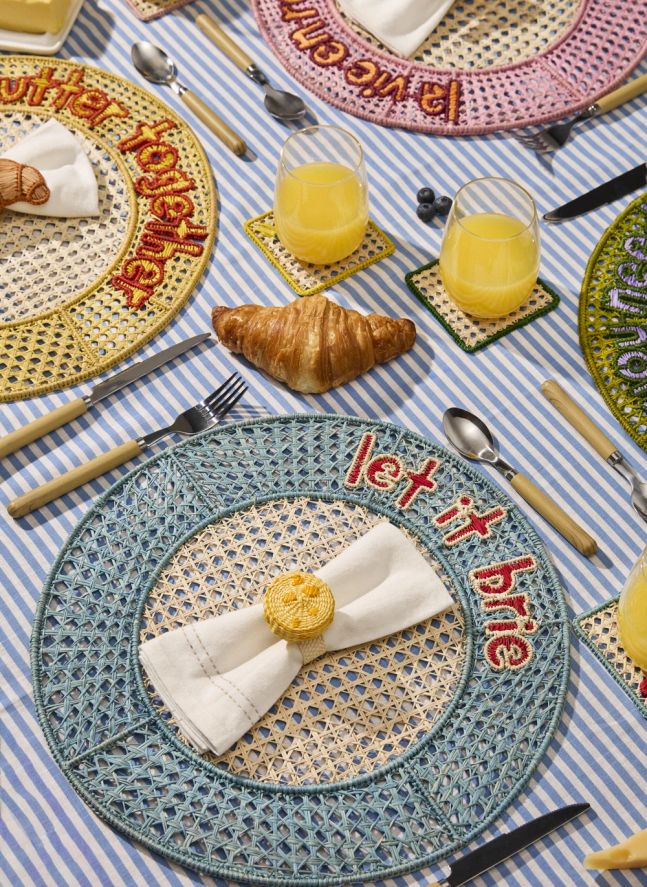 Set de table Let it brie | Bleu