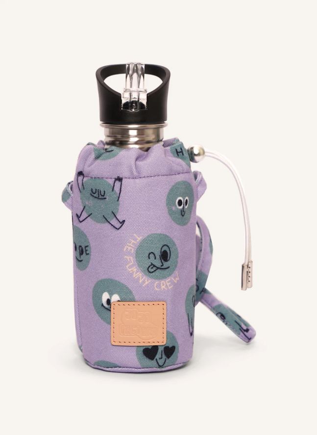 Funny Crew insulated water bottle | Lilac