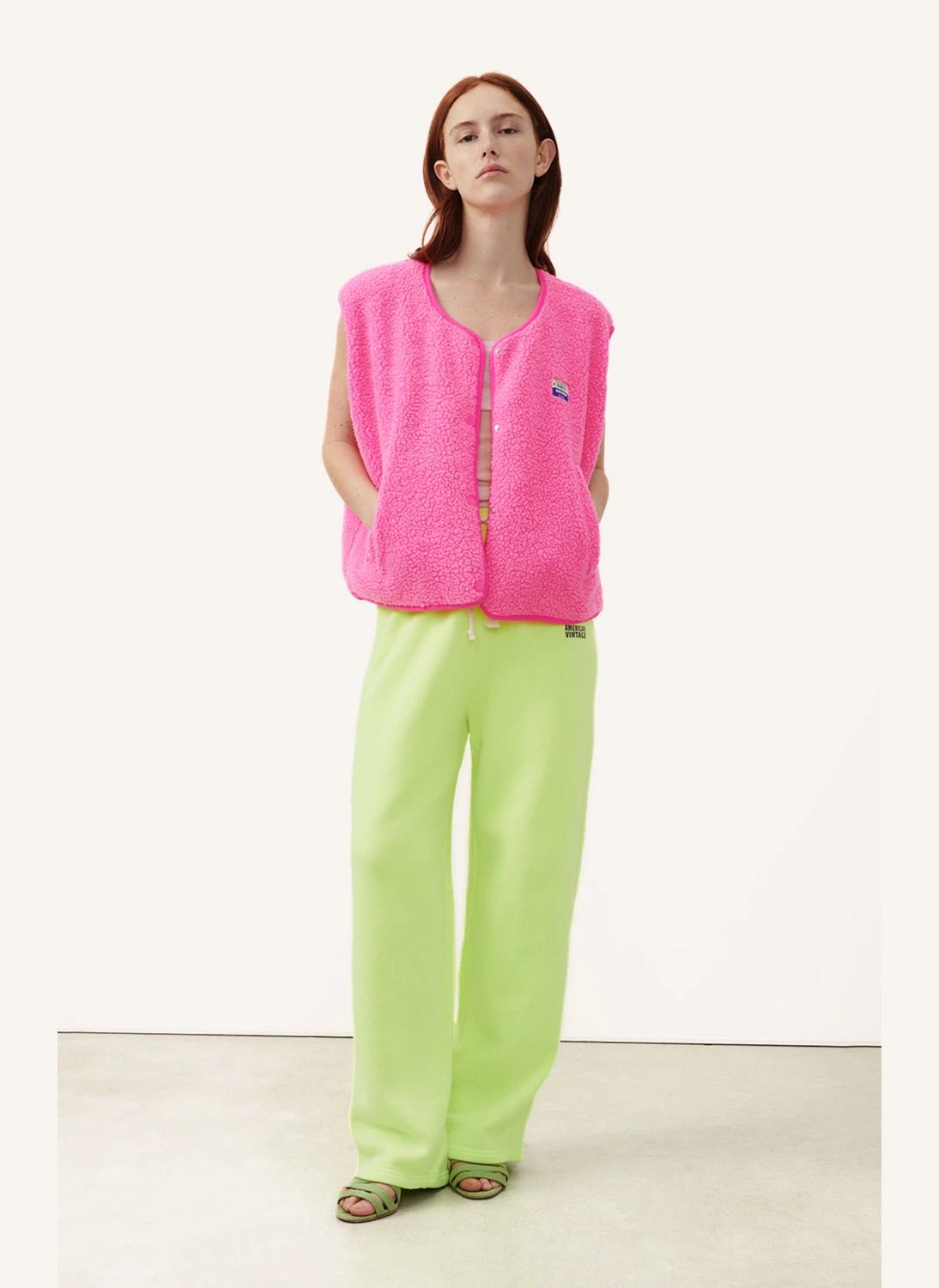 Veste Sans Manches Hoktown | Rose fluo- Image produit n°4