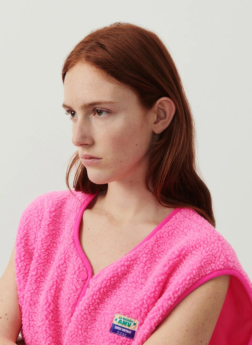 Veste Sans Manches Hoktown | Rose fluo- Image produit n°5