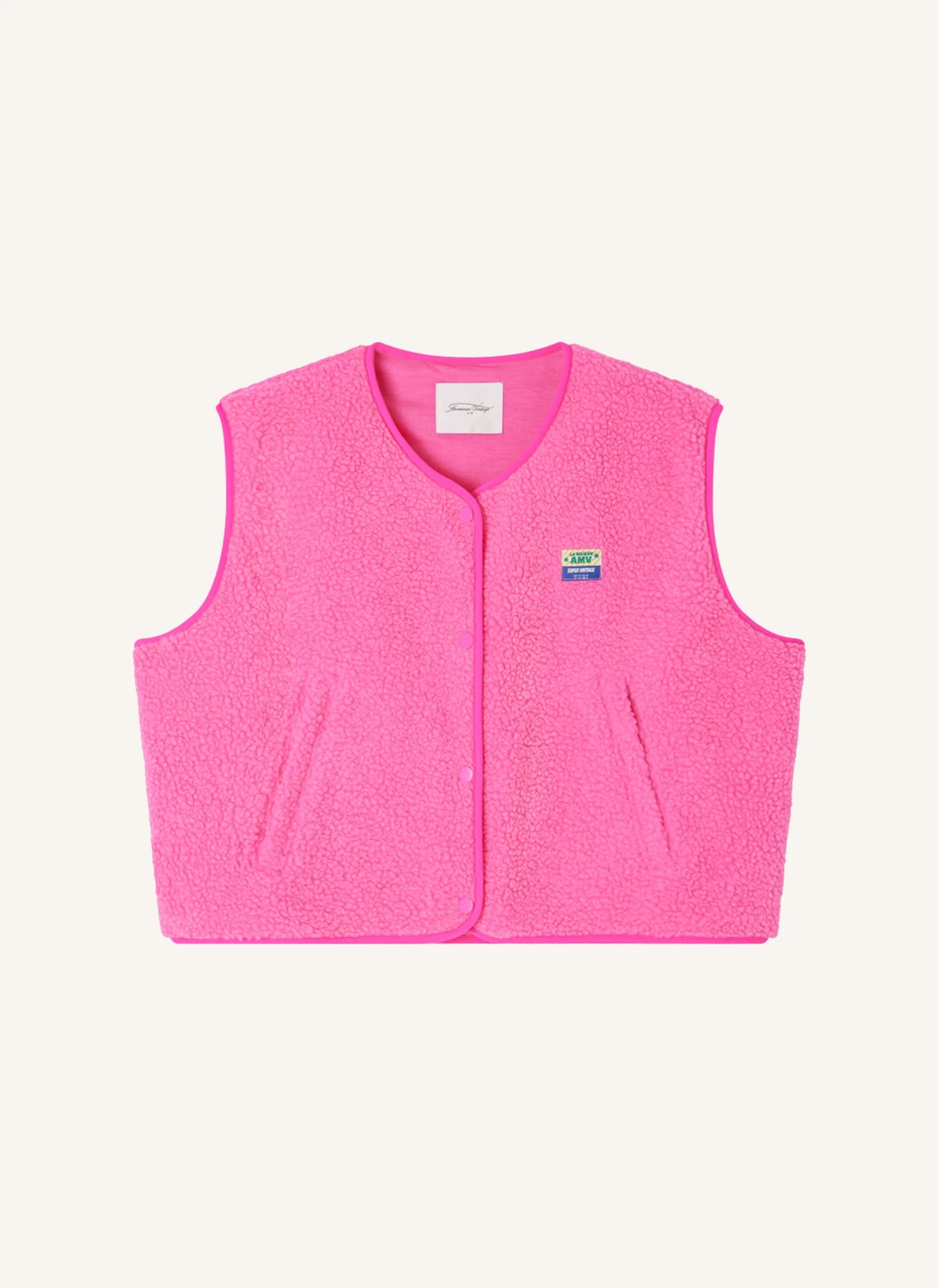 Veste Sans Manches Hoktown | Rose fluo- Image produit n°0