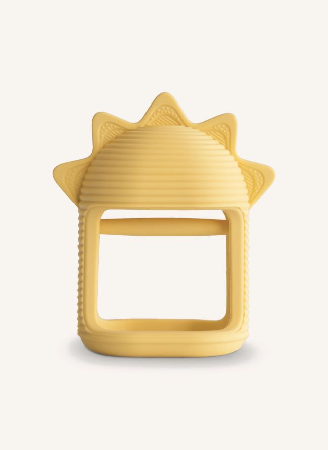 Jouet de dentition en silicone | Jaune